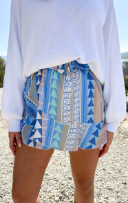 The Musthaves Aztec Skort Multicolor Blue
