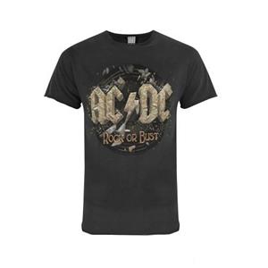 Amplified Official Mens AC/DC Comics Rock Or Bust T-Shirt