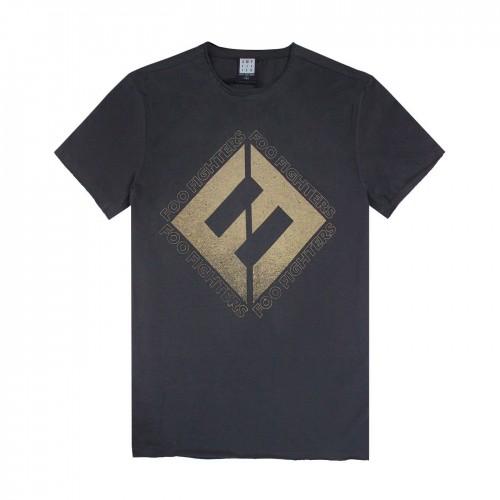 Amplified Heren Foo Fighters beton en goud T-shirt