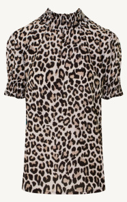 The Musthaves Col Top Leopard Print