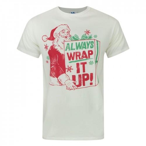 Pertemba FR - Apparel Junkfood Heren Wrap It Up Kerstman T-shirt