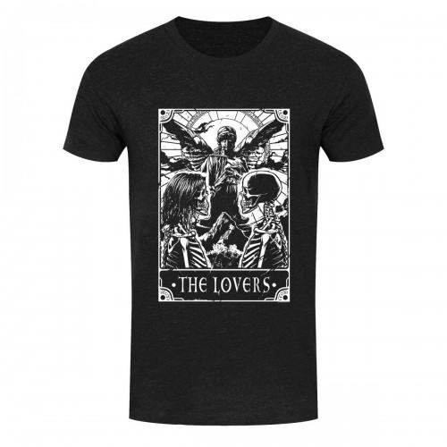 Deadly Tarot Heren The Lovers Denim T-shirt