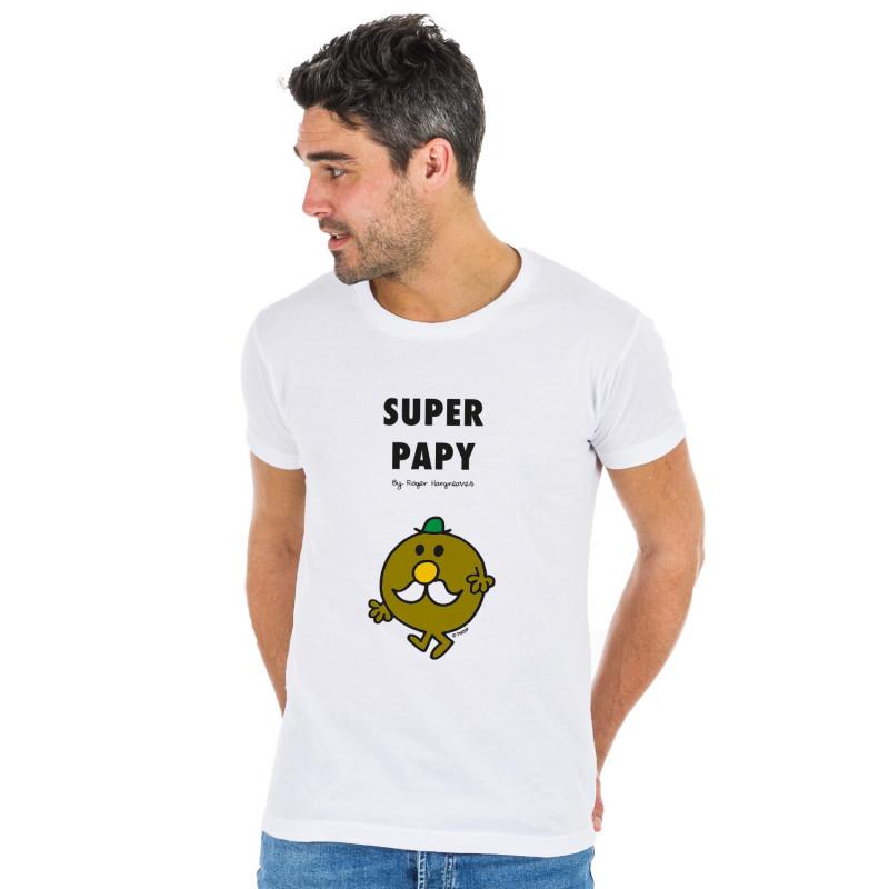 Monsieur Madame Heren T-shirt - SUPER PAPY MRMME