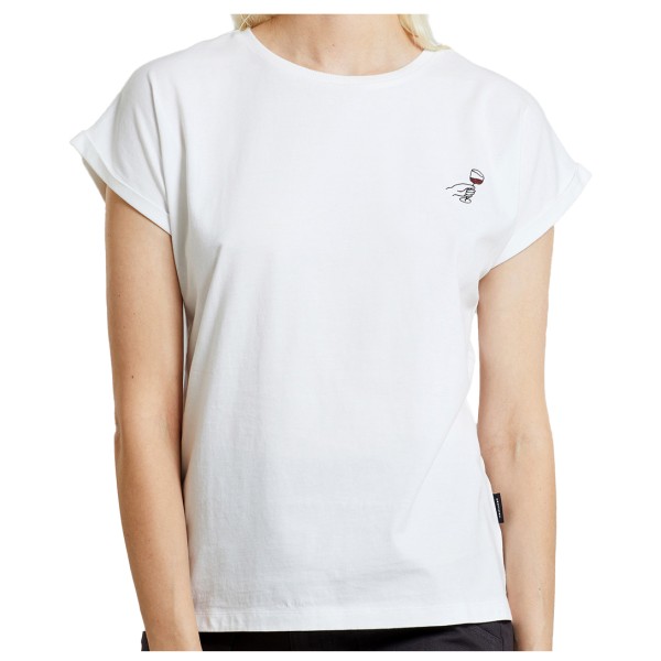 Dedicated  Women's T-Shirt Visby Wine Cheers - T-shirt, wit