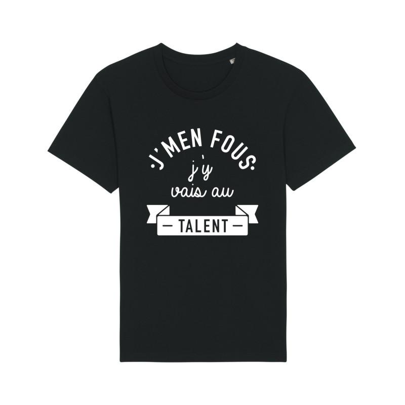 Enkr Heren T-shirt - J'MENFOU J'Y VAIS AU TALENT