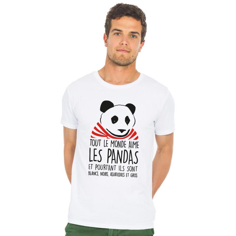 Les Éphémères Heren T-shirt - IEDEREEN HOUDT VAN PANDA'S EN TOCH