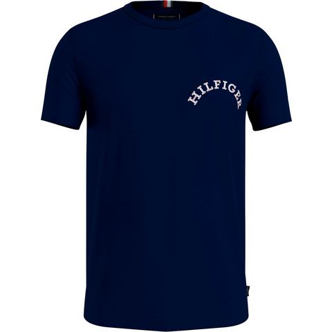Tommy Hilfiger T-shirt MONOTYPE BACK PRINT met logo-print op borsthoogte