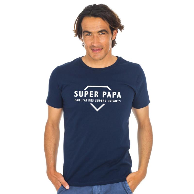 We are family T-shirt Homme - SUPER PAPA CAR J'AI DES SUPERS ENFANTS 2 WAF
