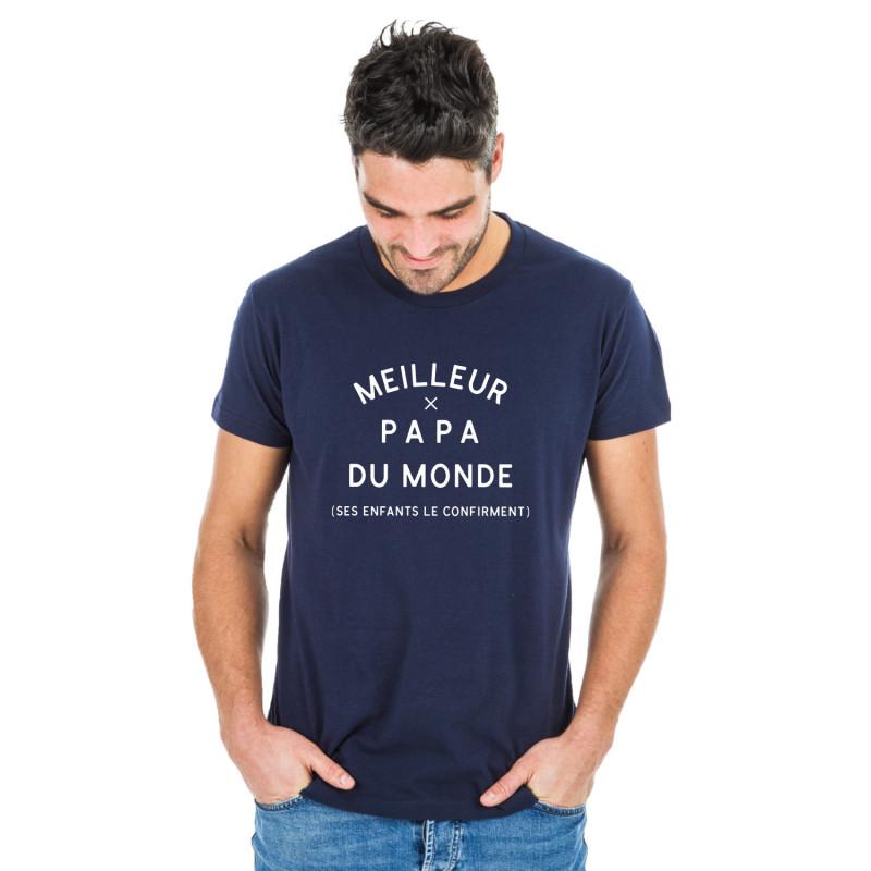 We are family Heren T-shirt - BESTE VADER TER WERELD (ZIJN KINDEREN BEVESTIGEN HET) 2 WAF's