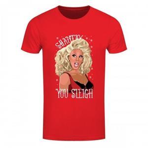 Grindstore Shantay You Sleigh Drag Queen kerst-T-shirt voor heren