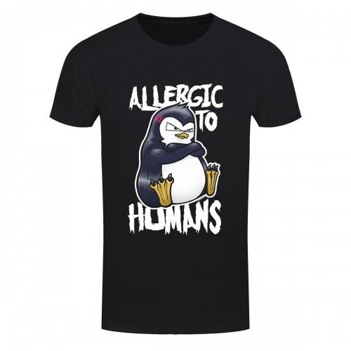 Psycho Penguin Heren allergisch voor mensen T-shirt
