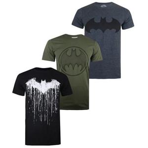 Batman herenlogo-T-shirt (Pak van 3)