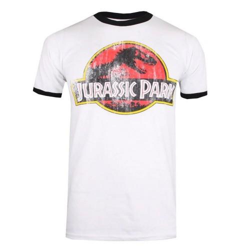 Jurassic Park Heren Distressed Logo T-shirt