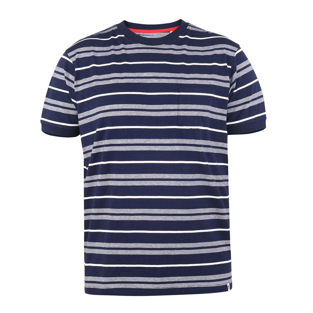 Duke Piccadilly D555 garengeverfd jacquard kingsize T-shirt voor heren