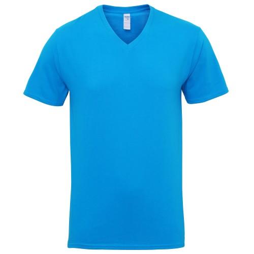 Gildan Premium katoenen T-shirt met V-hals en korte mouwen voor heren