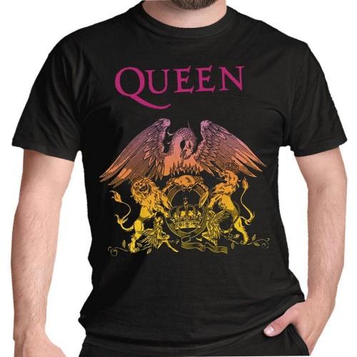 Queen Unisex Volwassen Gradient Crest T-Shirt