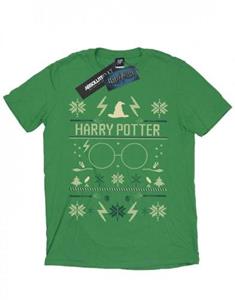 Harry Potter heren kerstpatroon T-shirt