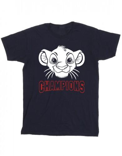 Disney Heren The Lion King Simba Face Champion T-shirt