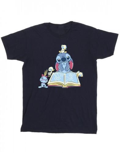 Disney Heren Lilo & Stitch lezen van een boek T-shirt