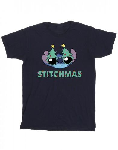 Disney Heren Lilo & Stitch Stitchmas Bril T-shirt