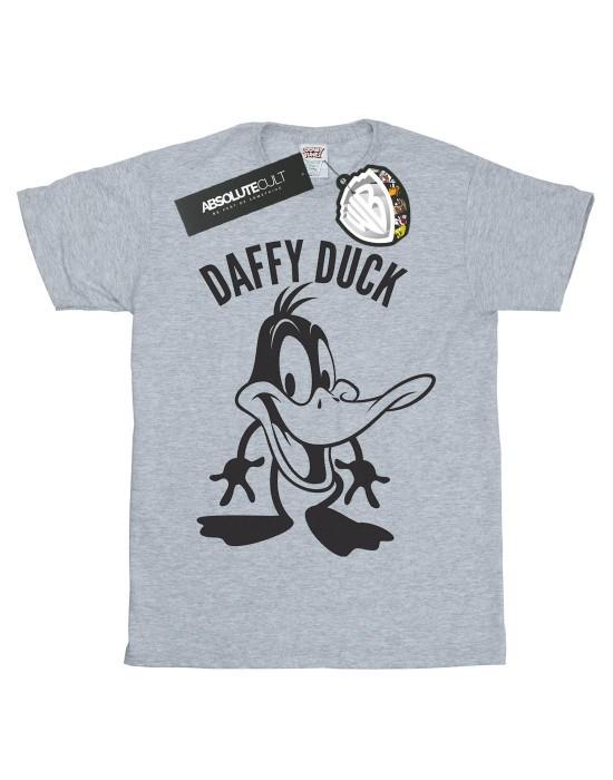 Looney Tunes Heren Daffy Duck T-shirt met groot hoofd