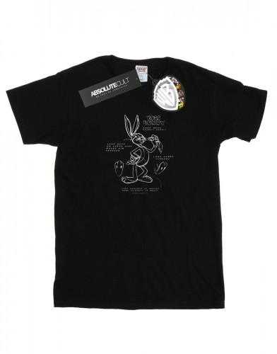 Looney Tunes Heren Bugs Bunny Tekening Instructie T-shirt