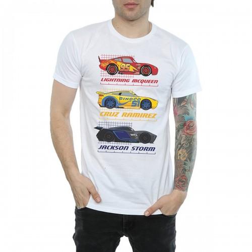 Cars heren racerprofiel katoenen T-shirt