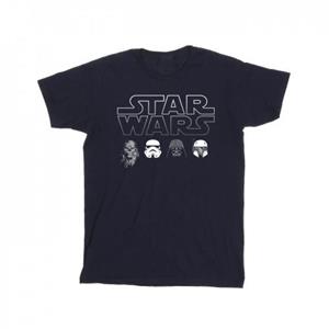 Star Wars Mens Character Heads T-Shirt