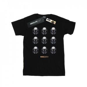 Star Wars heren het Mandalorian helmpatroon T-shirt