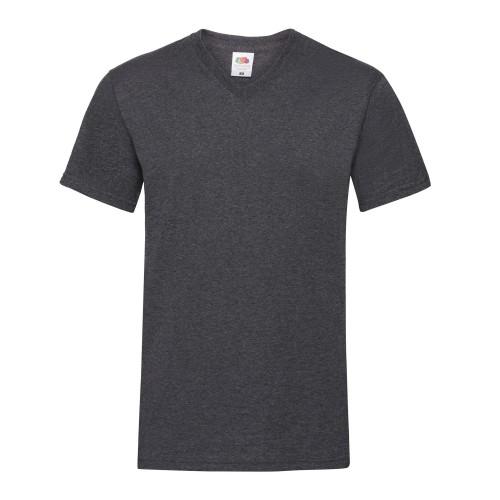 Fruit Of The Loom Mens Valueweight Heather V Neck T-Shirt