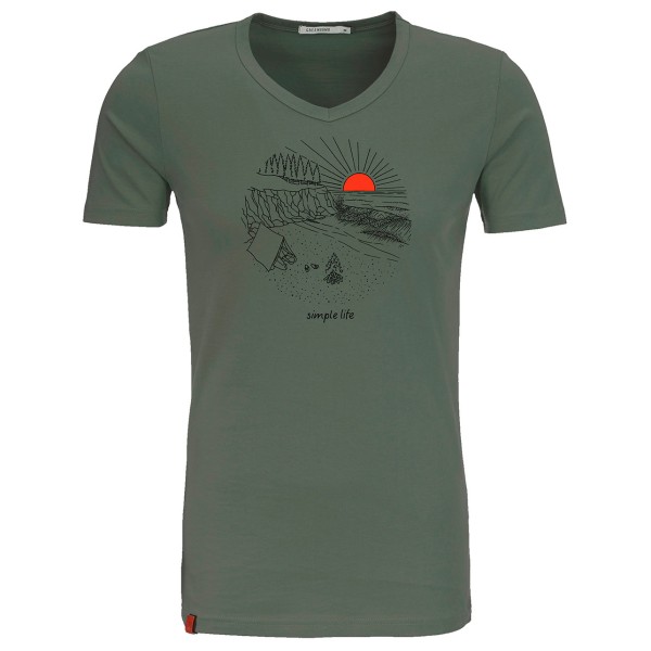 GreenBomb  Nature Simple Peak - T-Shirts - T-shirt, olijfgroen