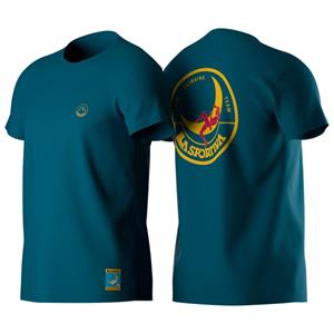 La Sportiva S.p.A. Climbing on the Moon T-Shirt Men M blau - turchese/giallo
