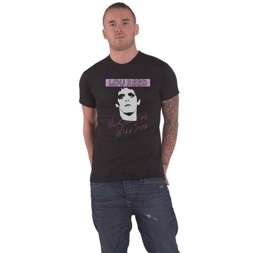 Lou Reed Unisex volwassen wandeling op de wilde kant katoenen T-shirt