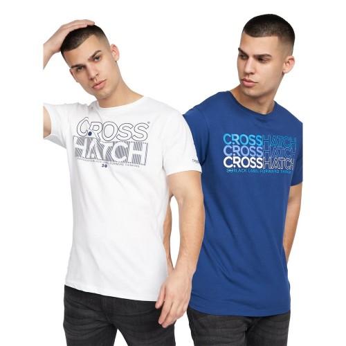 Crosshatch Raynen-T-shirt voor heren (Pak van 2)