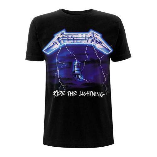 Metallica Unisex Adult Ride The Lightning Tracks Back Print T-Shirt