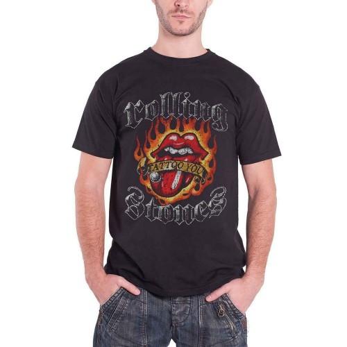 The Rolling Stones De Rolling Stones Unisex Adult Flames Logo T-Shirt