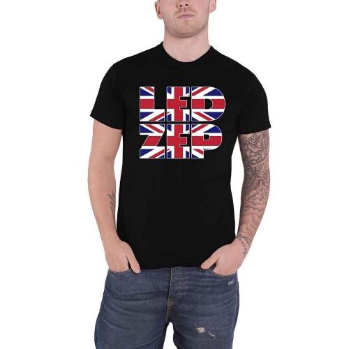 Led Zeppelin Unisex volwassen type Union Jack T-shirt