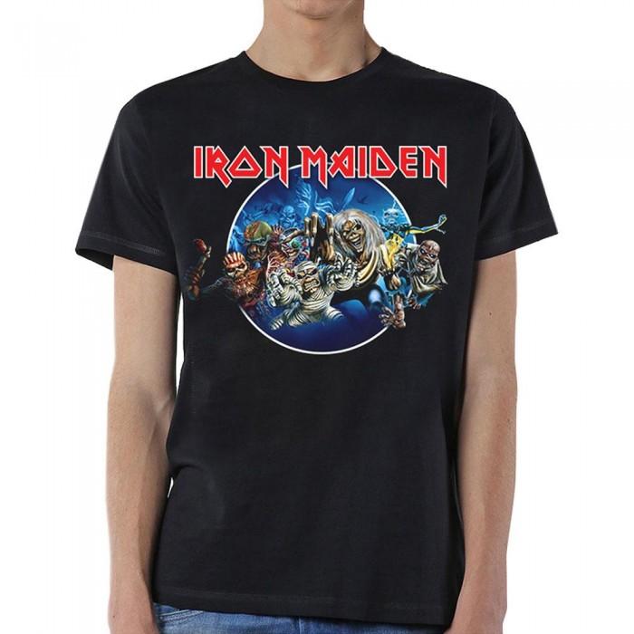 Iron Maiden Unisex Volwassen Verspilde Jaren Cirkel T-Shirt