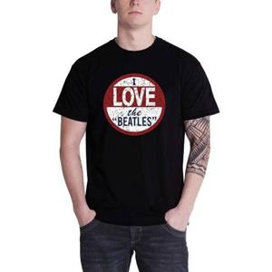 The Beatles Unisex volwassene I Love  T-shirt met rugprint