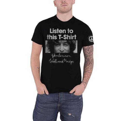 Pertemba FR - Apparel John Lennon Unisex volwassene Luister Lady katoenen T-shirt