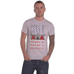 Guns N' Roses Guns N Roses Unisex Volwassen Vlag van de VS Heather Logo T-Shirt