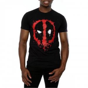 Deadpool Heren Splat Face katoenen T-shirt