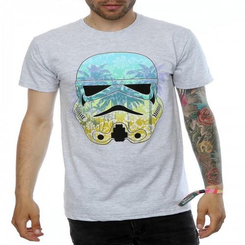 Star Wars Heren Command Stormtrooper Hawaiiaans Heather T-shirt