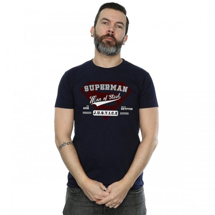 Superman heren man van staal katoenen T-shirt