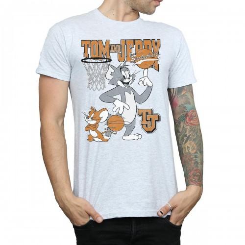 Tom And Jerry Tom en Jerry heren spinning basketbal T-shirt