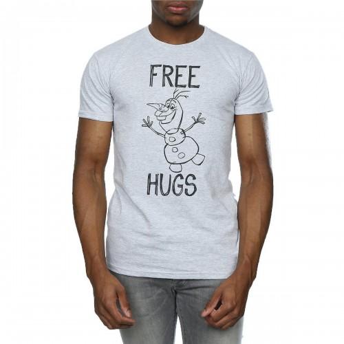 Frozen heren gratis knuffels Olaf Heather T-shirt