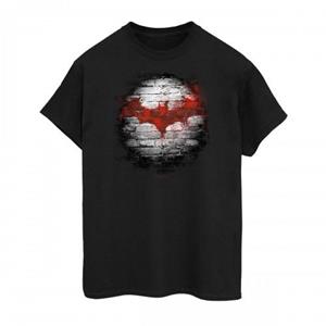 Batman Heren T-shirt met katoenen logo aan de muur