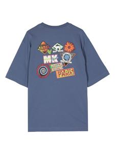 Maison Kitsuné Katoenen T-shirt - Blauw