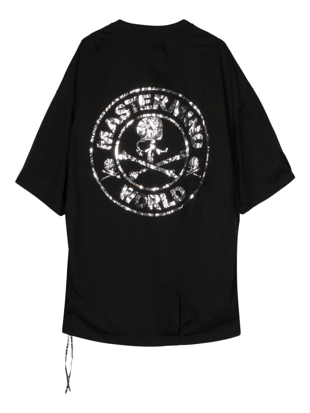 Mastermind World metallic-effect cotton T-shirt - Zwart