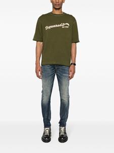 Dsquared2 T-shirt met logoprint - Groen